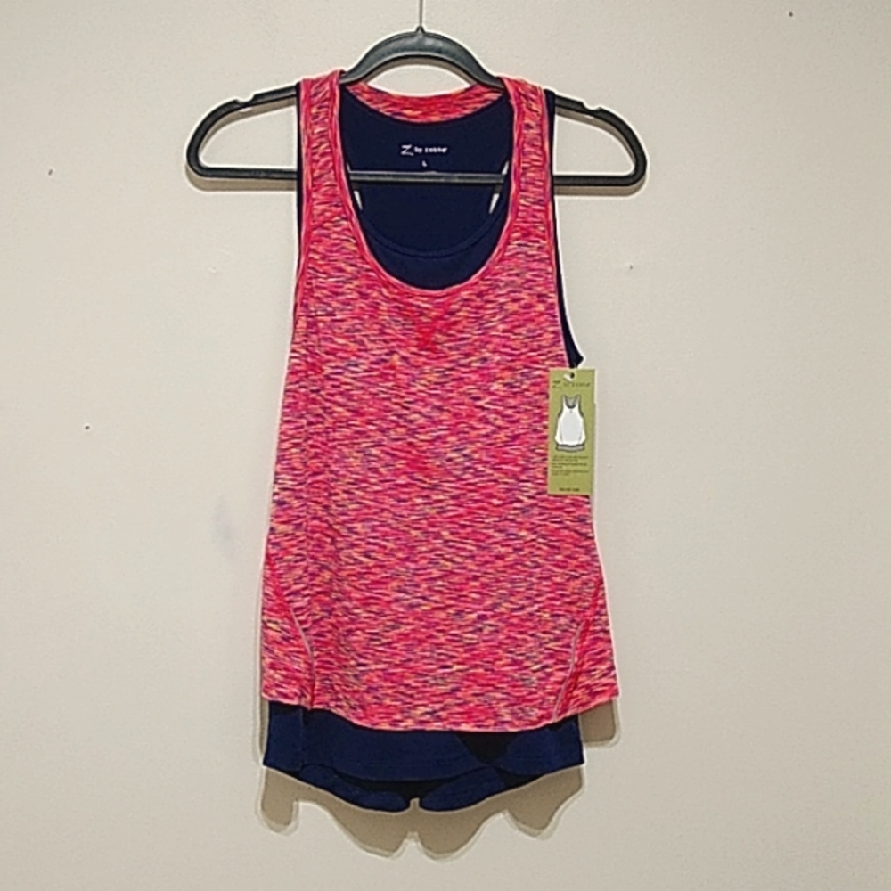 Z By Zobha Two-Fer Tank Top